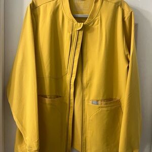 Figs Yellow Scrub Jacket